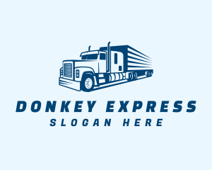 Blue Express Trucking  logo design