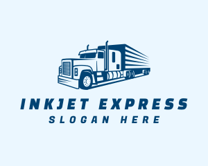 Blue Express Trucking  logo design