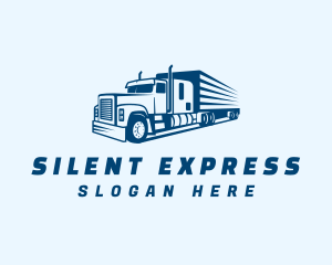 Blue Express Trucking  logo design