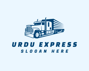 Blue Express Trucking  logo design