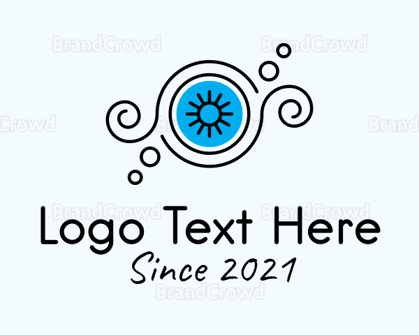 Abstract Eye Lashes Logo