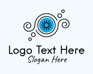 Abstract Eye Lashes Logo