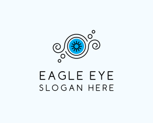 Abstract Eye Lashes logo design