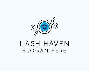 Abstract Eye Lashes logo design