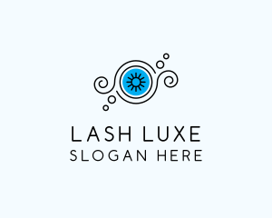 Abstract Eye Lashes logo design