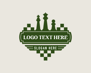 Touch Move - Chess Piece Banner logo design