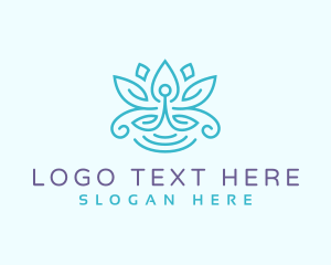 Lifestyle - Yoga Zen Lotus logo design