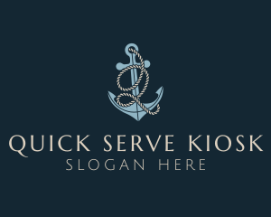 Anchor Rope Letter Q logo design