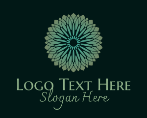 Intricate Flower Ornament  Logo