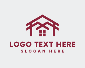 House Roofing Renovation Logo