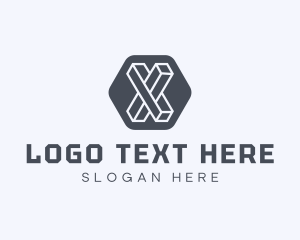 Programmer - Geometric Letter X logo design