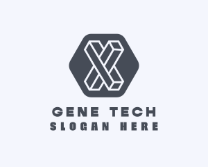 Geometric Letter X logo design