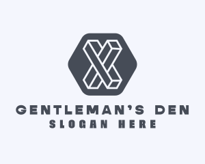 Geometric Letter X logo design