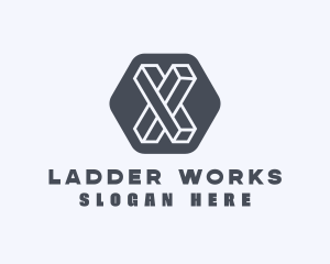 Geometric Letter X logo design