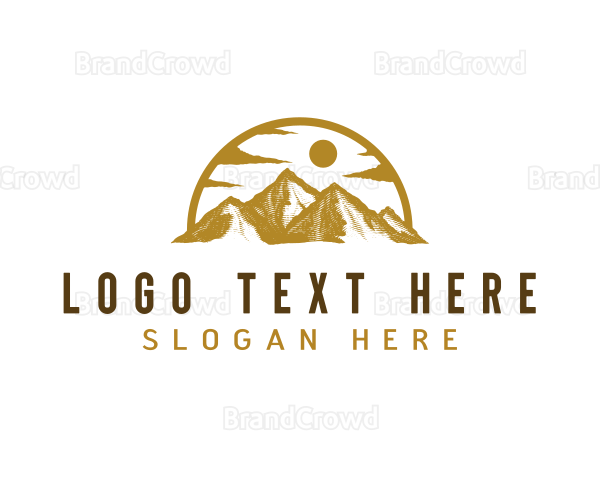 Himalayas Mountain Hiking Logo