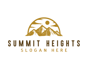 Climbing - Himalayas Mountain Hiking logo design