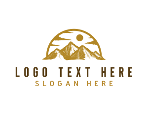 Climbing - Himalayas Mountain Hiking logo design