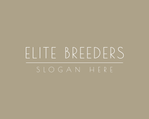 Elegant Luxury Business  logo design