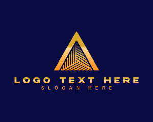 Luxury - Premium Pyramid Triangle logo design