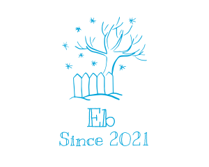 Environment - Minimalist Winter Tree logo design