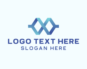 Symbol - Infinity Marketing Letter X logo design