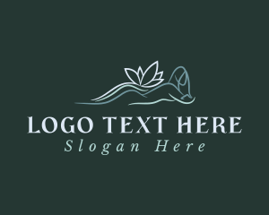 Aromatherapy - Relaxing Lotus Massage logo design