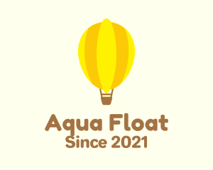 Float - Lemon Hot Air Balloon logo design