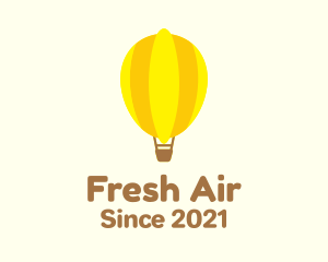 Lemon Hot Air Balloon logo design