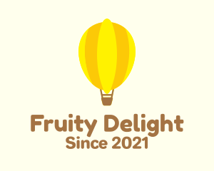 Fruity - Lemon Hot Air Balloon logo design