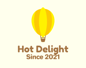 Lemon Hot Air Balloon logo design