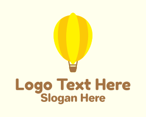 Lemon Hot Air Balloon Logo