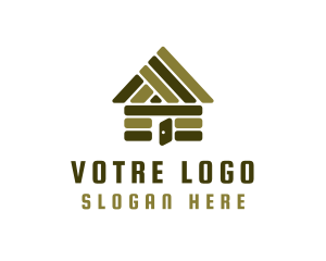 Cabin - Green House Residence logo design