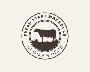 Grass Cow Farm logo design