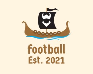 Boat - Medieval Viking Ship logo design