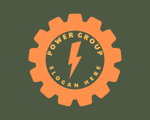 Orange Gear Lightning Logo