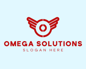 Aviation Wings Letter O logo design