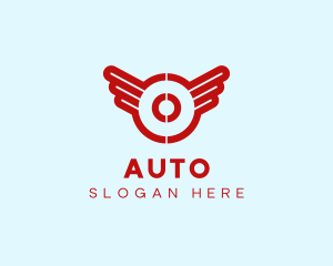 Flying School - Aviation Wings Letter O logo design