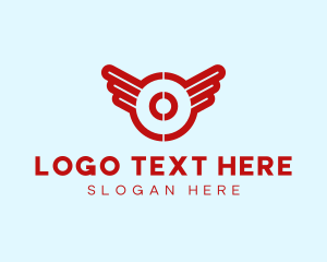 Aviation Wings Letter O logo design