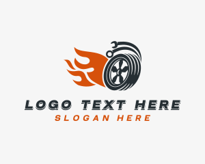 Lug Wrench - Automotive Tire Repair logo design