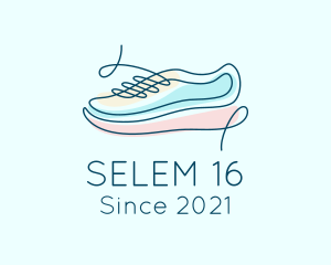 Pastel Color - Sneaker Shoe Shoelace logo design