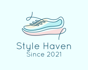 Shoe - Sneaker Shoe Shoelace logo design