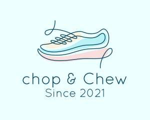 Sportswear - Sneaker Shoe Shoelace logo design