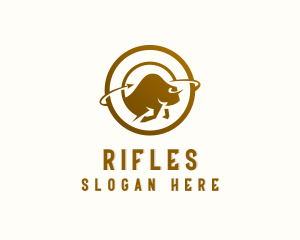 Bison Wildlife Animal Logo