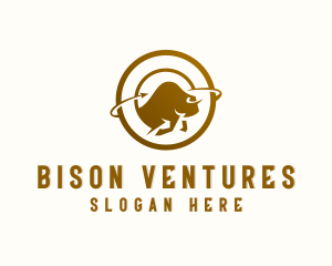 Bison Wildlife Animal logo design