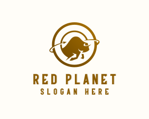 Bison Wildlife Animal logo design