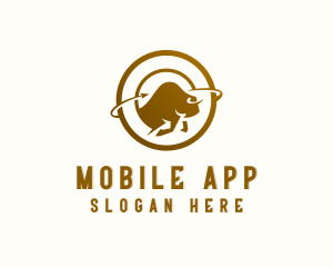 Bison - Bison Wildlife Animal logo design