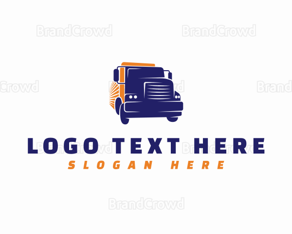 Logistics Express Truck Logo