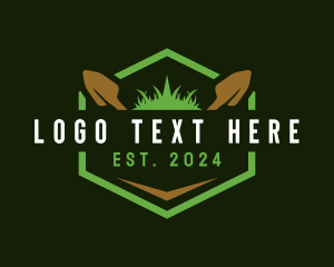 Shovel - Lawn Digging Tool logo design