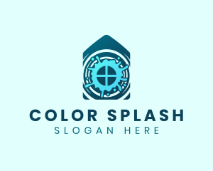 House Ripple Water Wash logo design