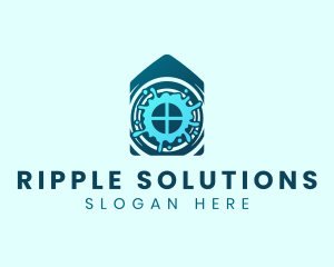 Ripple - House Ripple Water Wash logo design